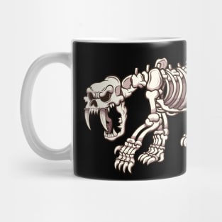 Sabertooth Skeleton Mug